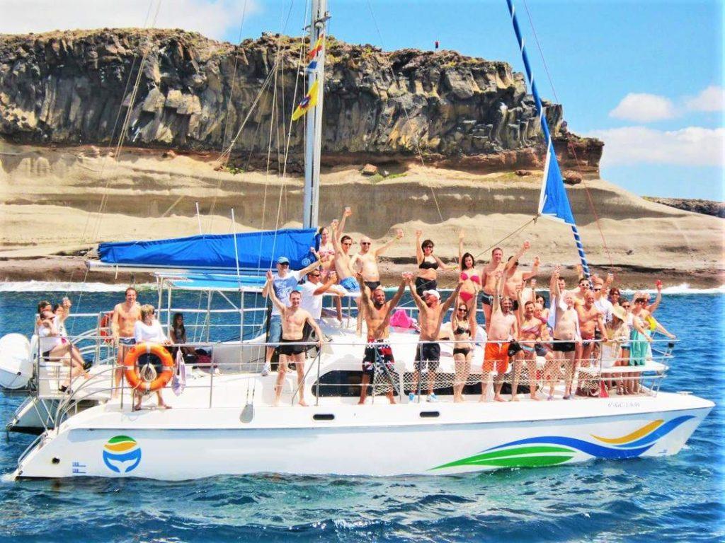 Costa Adeje catamaran charter for 45 persons